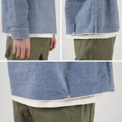 FOB FACTORY / F3487 Chambray pullover shirt