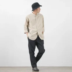 FOB FACTORY / F0516 Cotton hemp herringbone Trouser