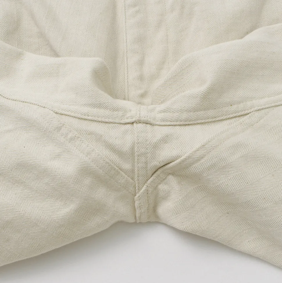 FOB FACTORY / F0516 Cotton hemp herringbone Trouser