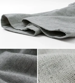 FOB FACTORY / F0513 Cotton Linen Double Wave Chambray Pants