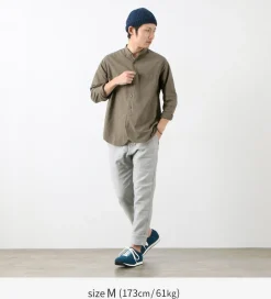 FOB FACTORY / F3464 Dye band collar shirt