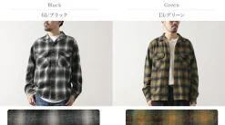 FOB FACTORY / F3505 Nel open collar shirt
