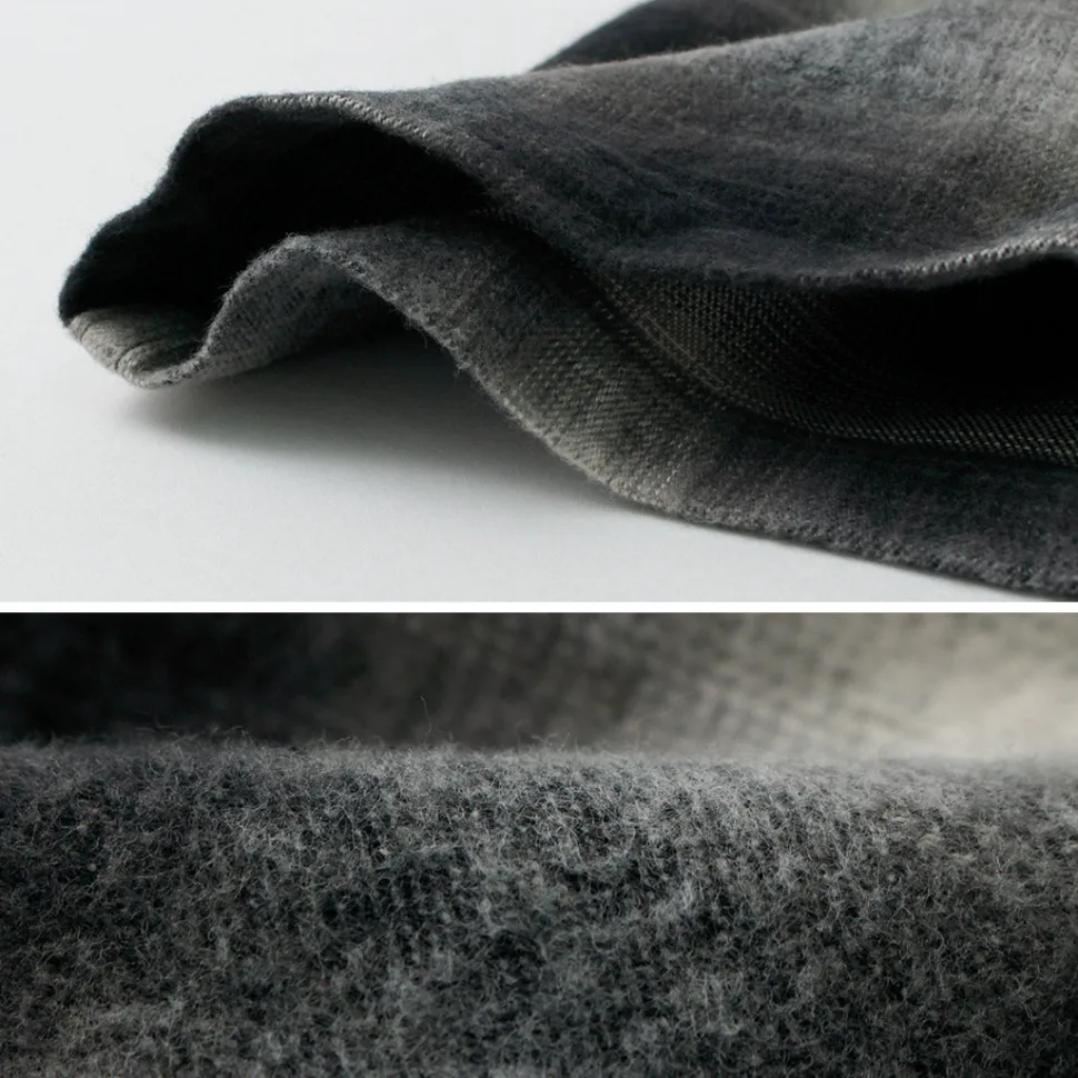 FOB FACTORY / F3505 Nel open collar shirt