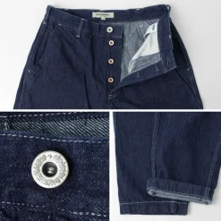 FOB FACTORY / F0511 WW2 Denim deck trousers One wash