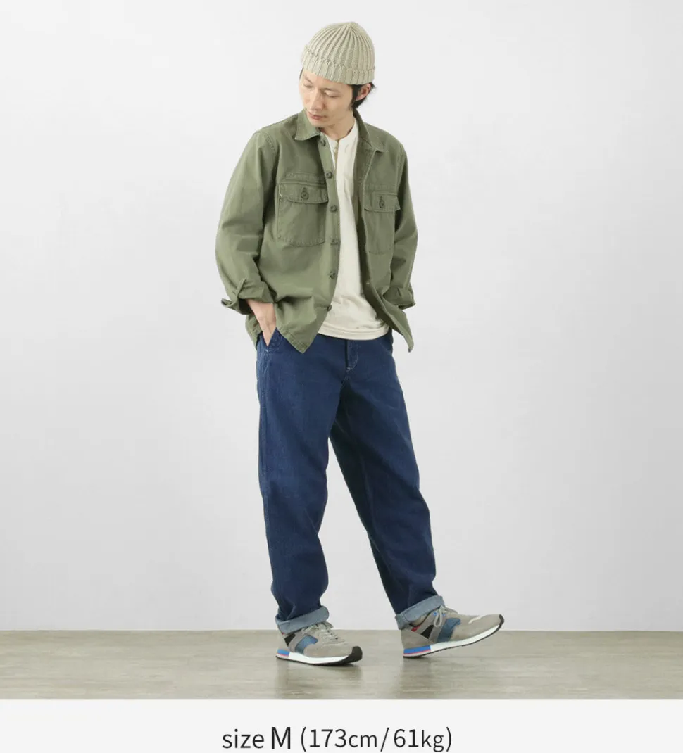 FOB FACTORY / F0511 WW2 Denim deck trousers Used finish