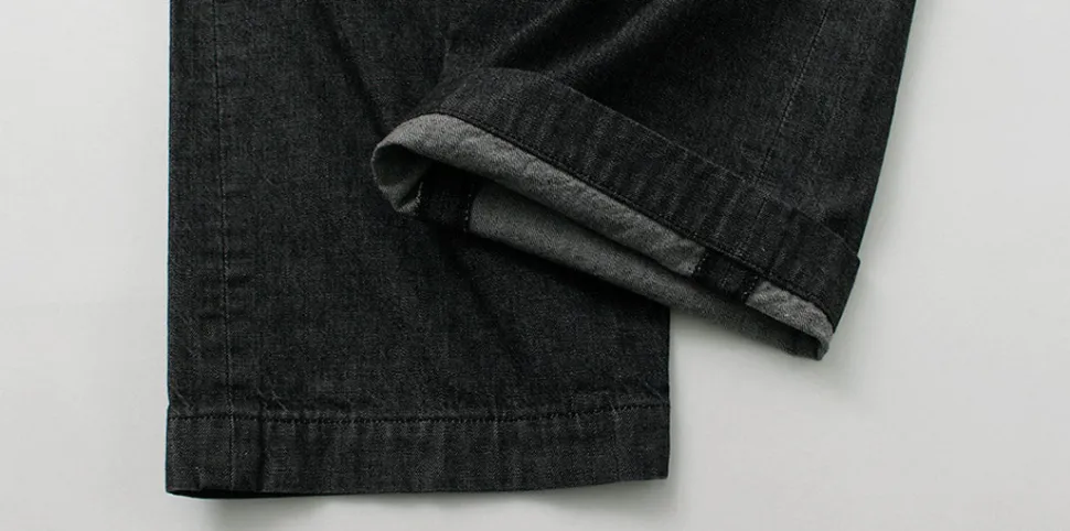 FUJITO / 2 Tuck Trousers Light Ounce Denim