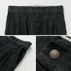 FUJITO / 2 Tuck Trousers Light Ounce Denim