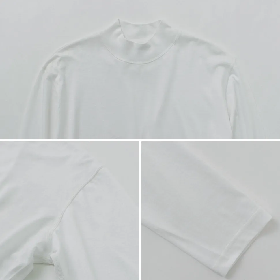 FYNELYNE ENGINEERED BY LIFILL / Cotton Long Sleeve Mock Neck T-Shirt