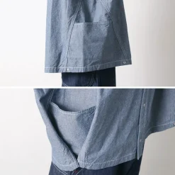 GARAGE GREEN WORKS / Half Sleeve Dungaree Shirt