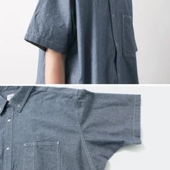 GARAGE GREEN WORKS / Half Sleeve Dungaree Shirt
