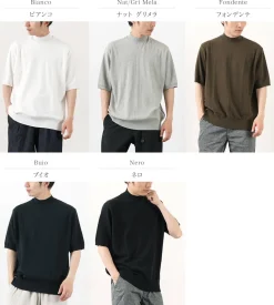 GICIPI / Calamaro Mock neck Relaxed fit Knit and sew