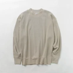 GICIPI / ORSO Crew Neck Ribbed Long Sleeve Milano Rib Knit Sewn