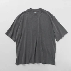 GICIPI / VONGOLA Mock Neck Relaxed Fit Milled T-Shirt