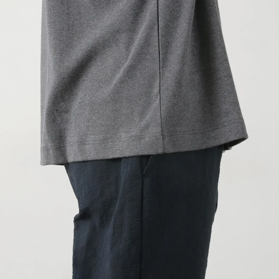GICIPI / VONGOLA Mock Neck Relaxed Fit Milled T-Shirt