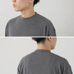 GICIPI / VONGOLA Mock Neck Relaxed Fit Milled T-Shirt