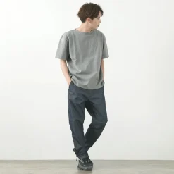 GLACON / Solid colour Boat neck Big shirt