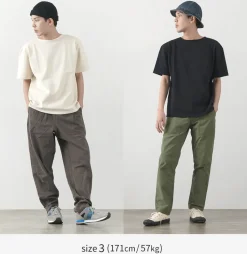 GLACON / Solid colour Boat neck Big shirt