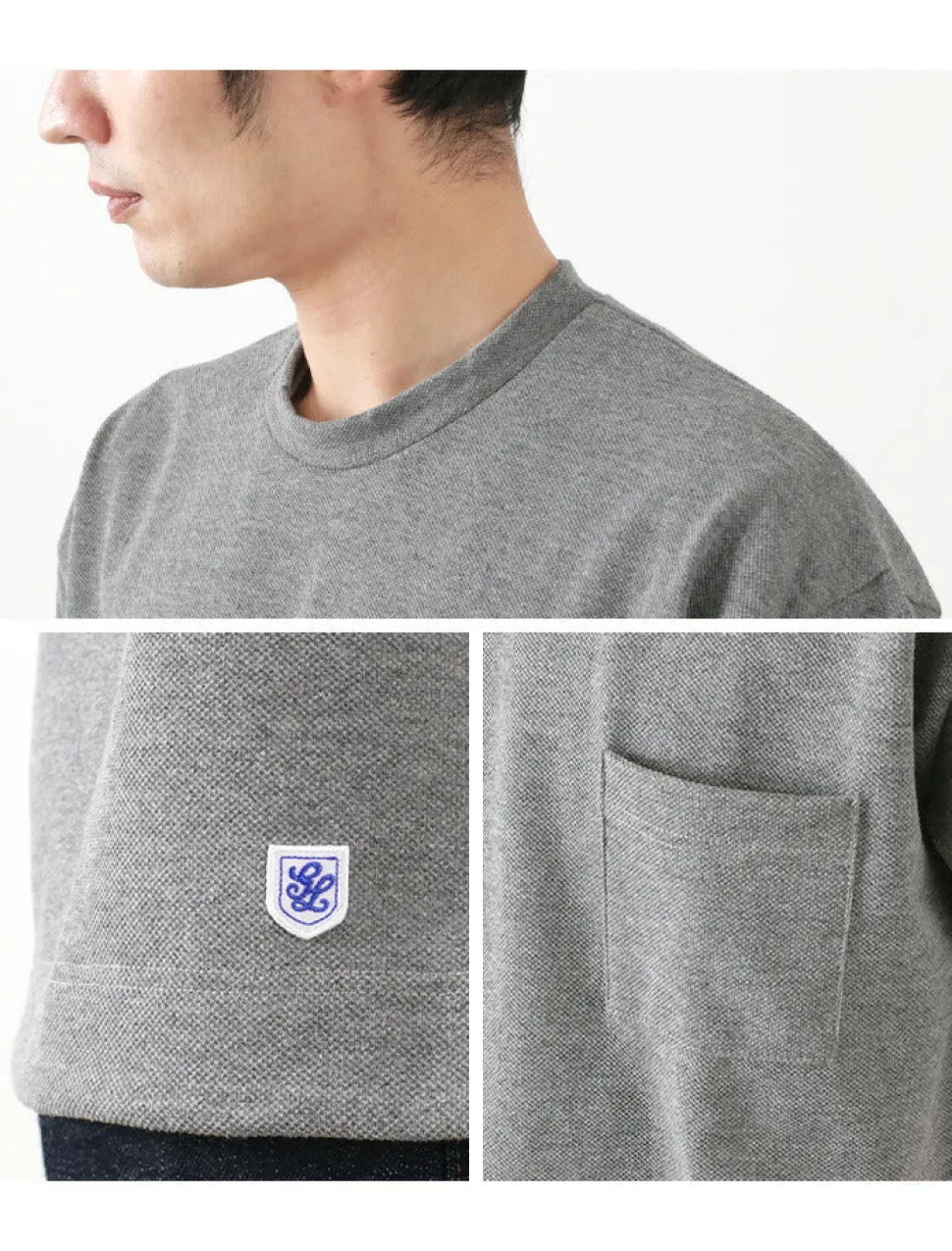 GLACON / T/C Pique Big T-Shirt