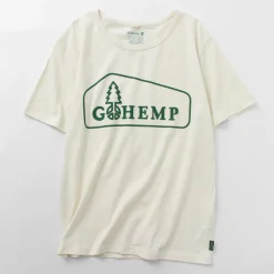 GOHEMP / Box Logo Basic Short Sleeve T-Shirt