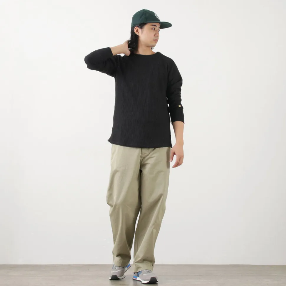 GOHEMP / Hemp Waffle BASIC Raglan Crew