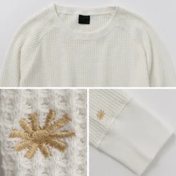 GOHEMP / Hemp Waffle BASIC Raglan Crew