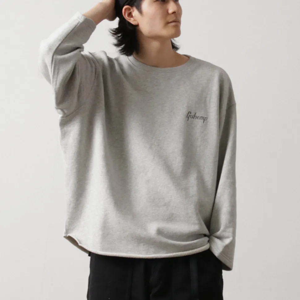 GOHEMP / Loose Round 7/10 Sleeve Light Ounce Sweat T-Shirt