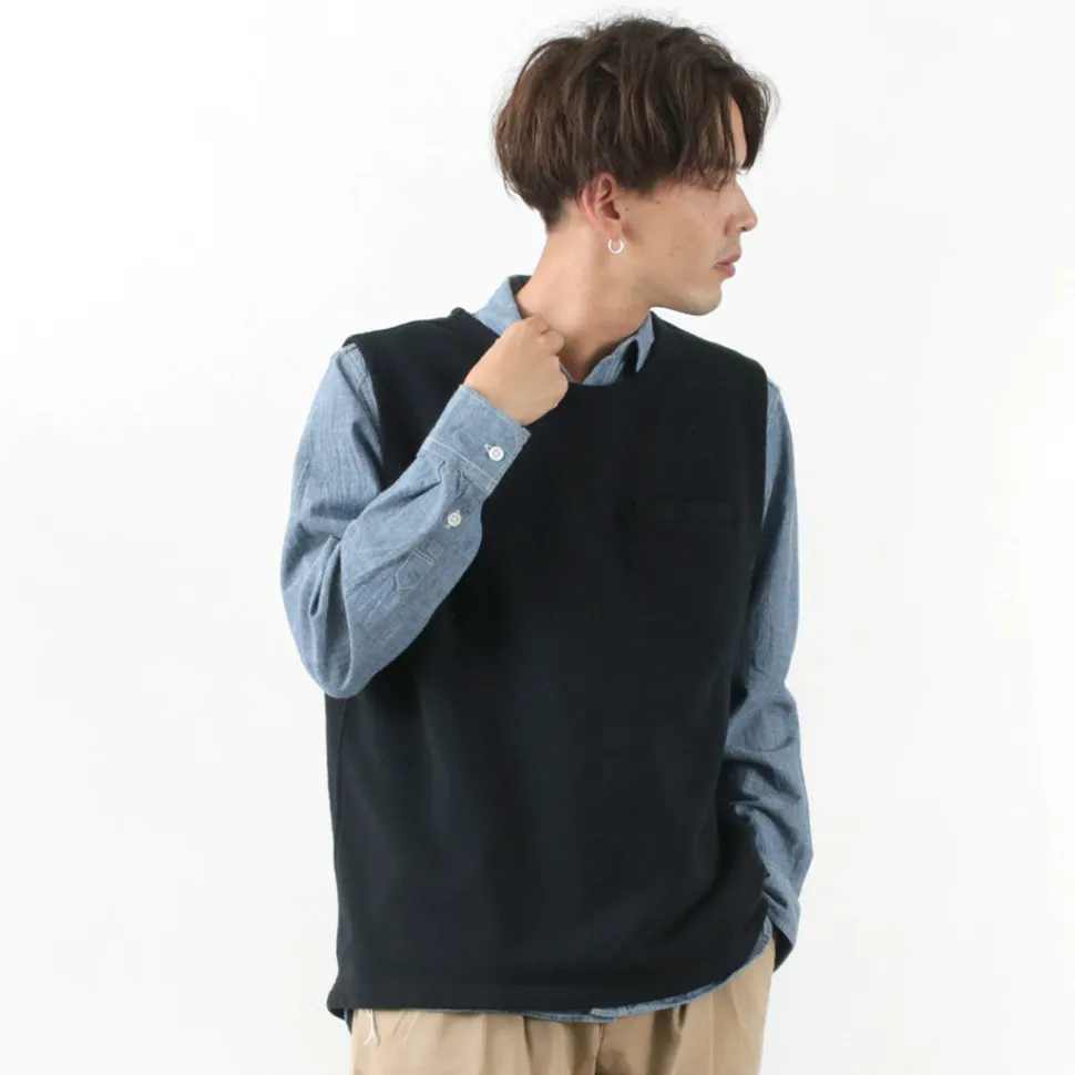 GOOD ON / Fleece Sweat waistcoat Optoelectronic