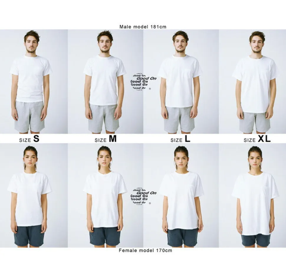 GOOD ON / GO BOY Hanging embroidery short sleeve pocket