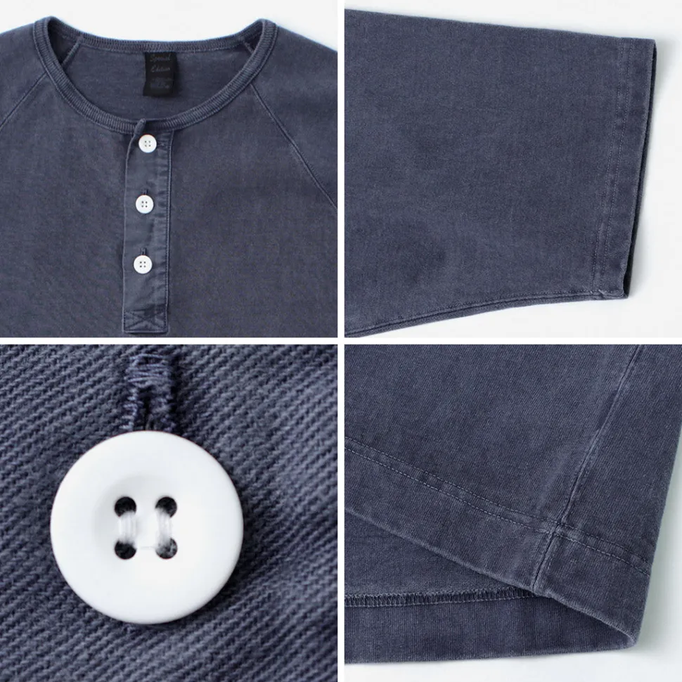 GOOD ON / Half Sleeve Heavy Retro Henry Neck T-Shirt