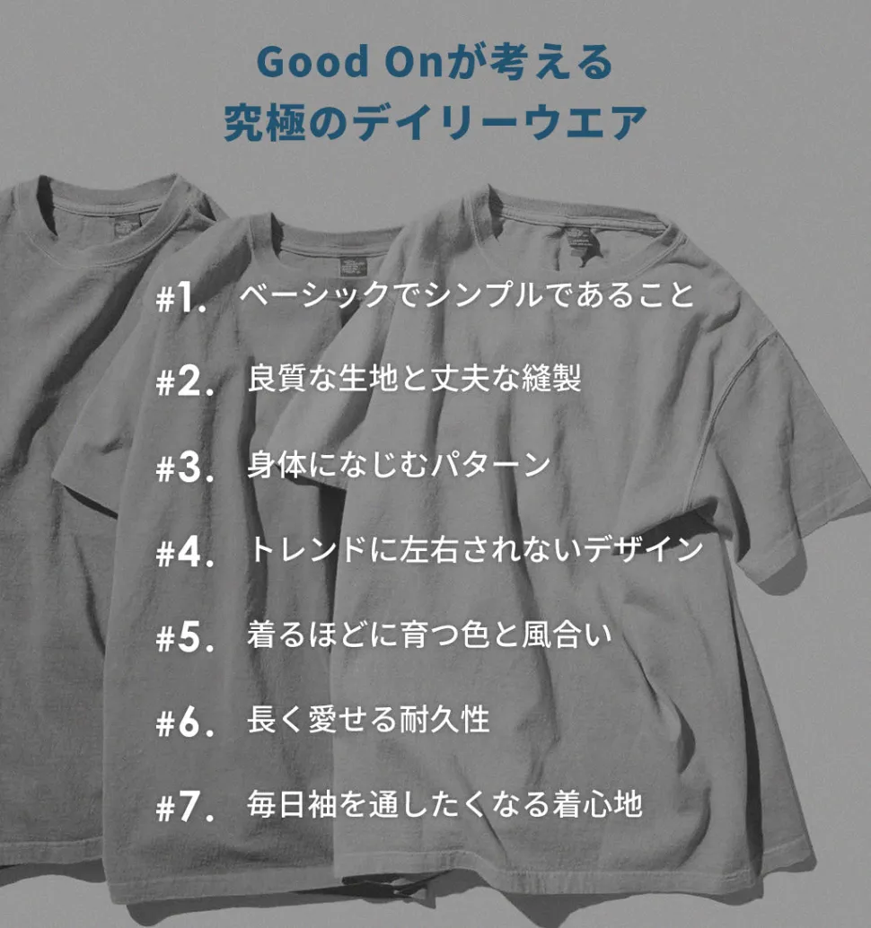 GOOD ON / Heavy Set-in Sleeves