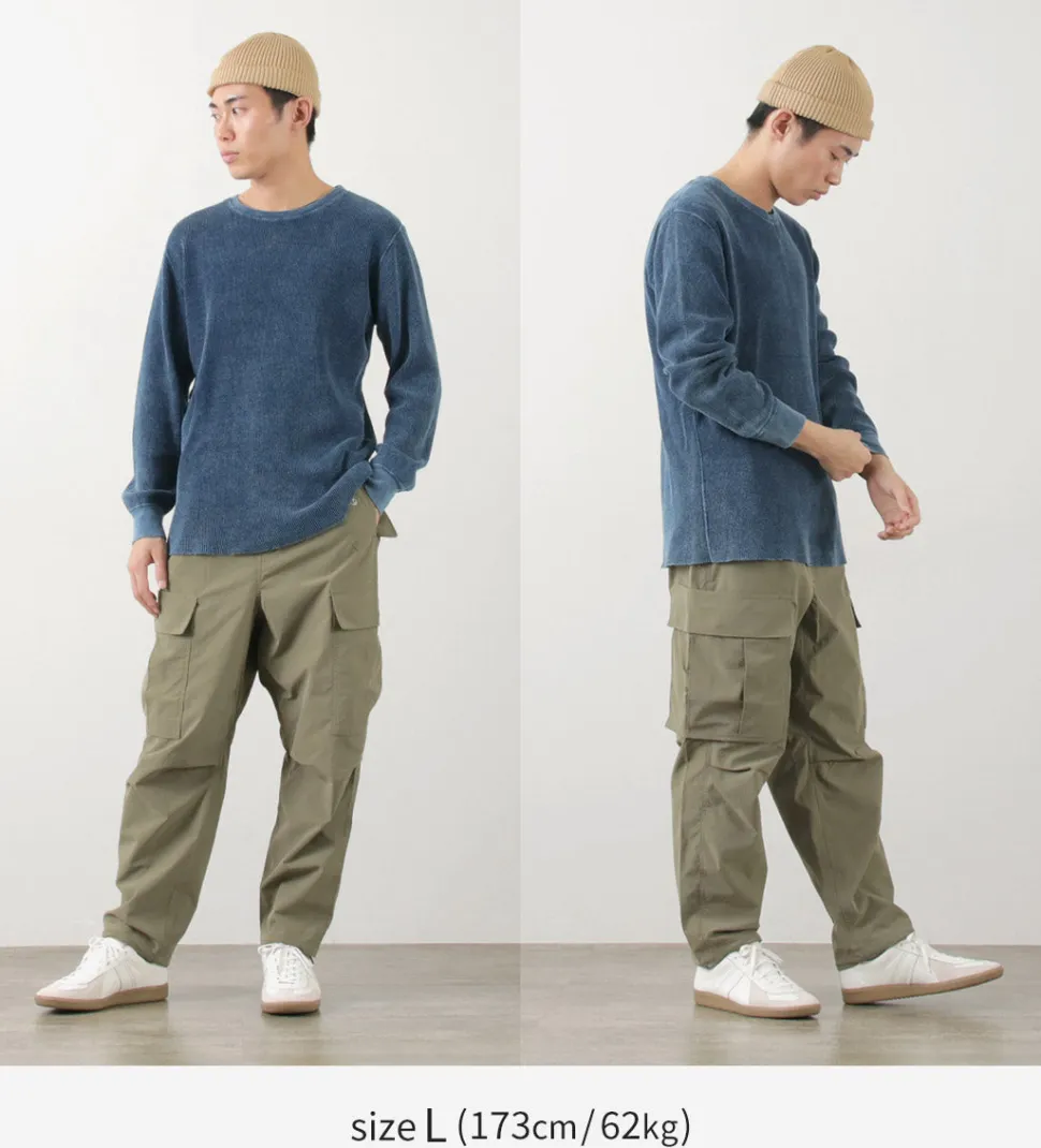 GOOD ON / Indigo Long Sleeve Thermal T-Shirt