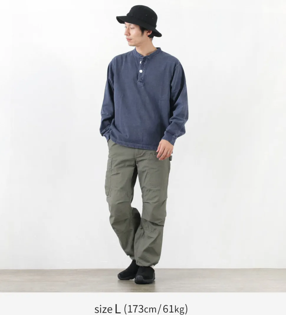GOOD ON / L/S heavy henley T