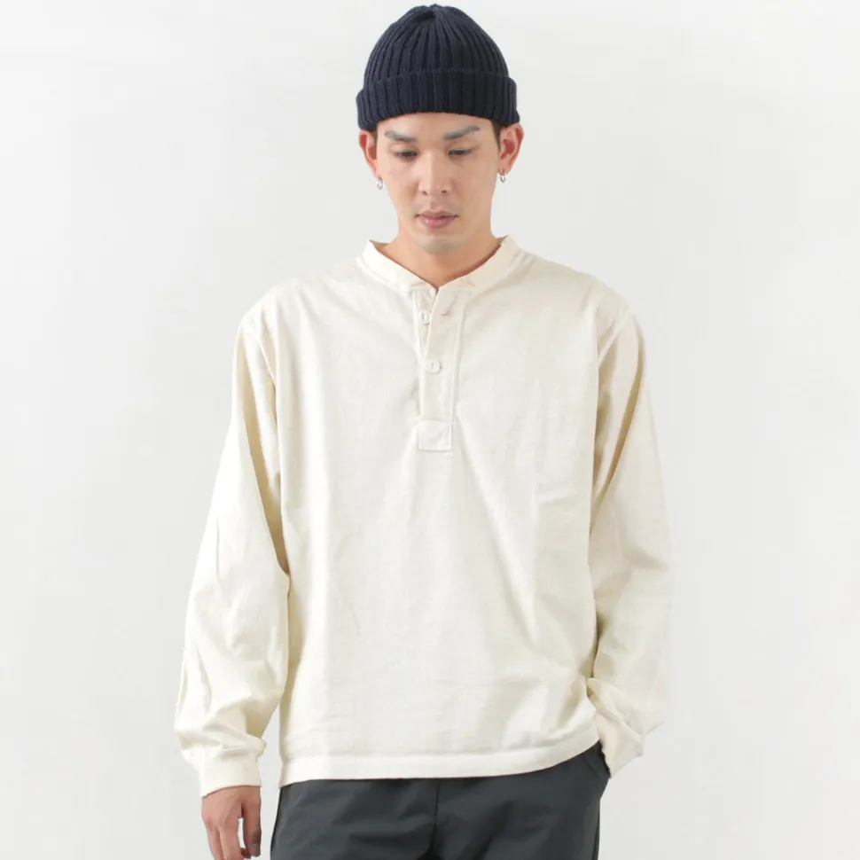 GOOD ON / L/S heavy henley T