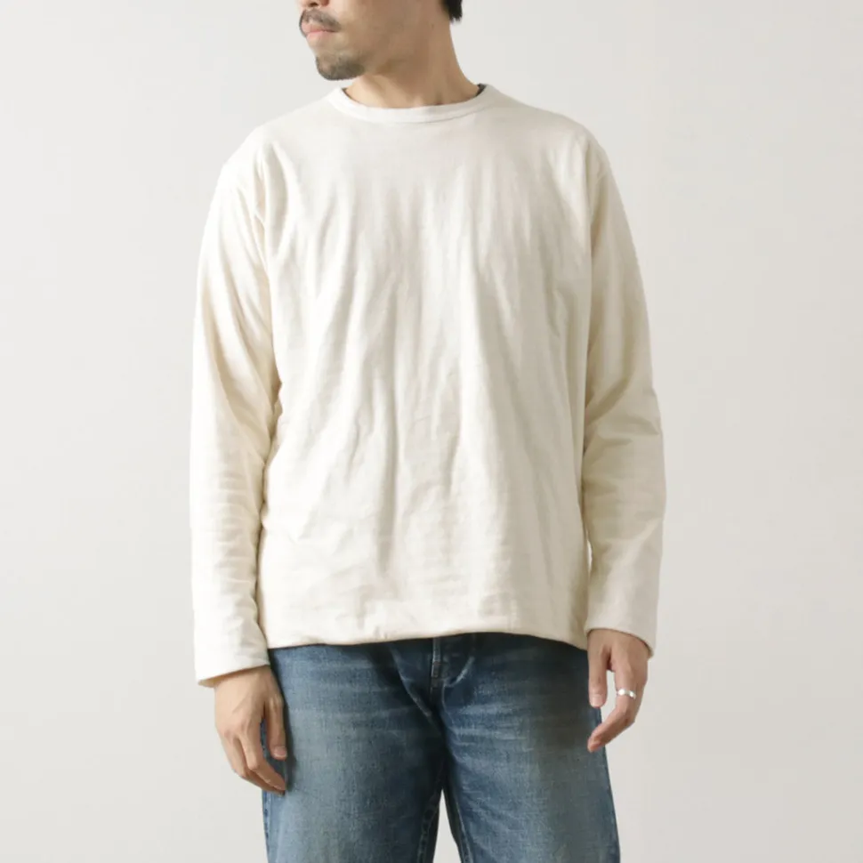 GOOD ON / Reversible Striped Long Sleeve Crew T-Shirt GOLT2407