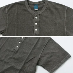 GOOD ON / Short sleeve henley neck T-shirt