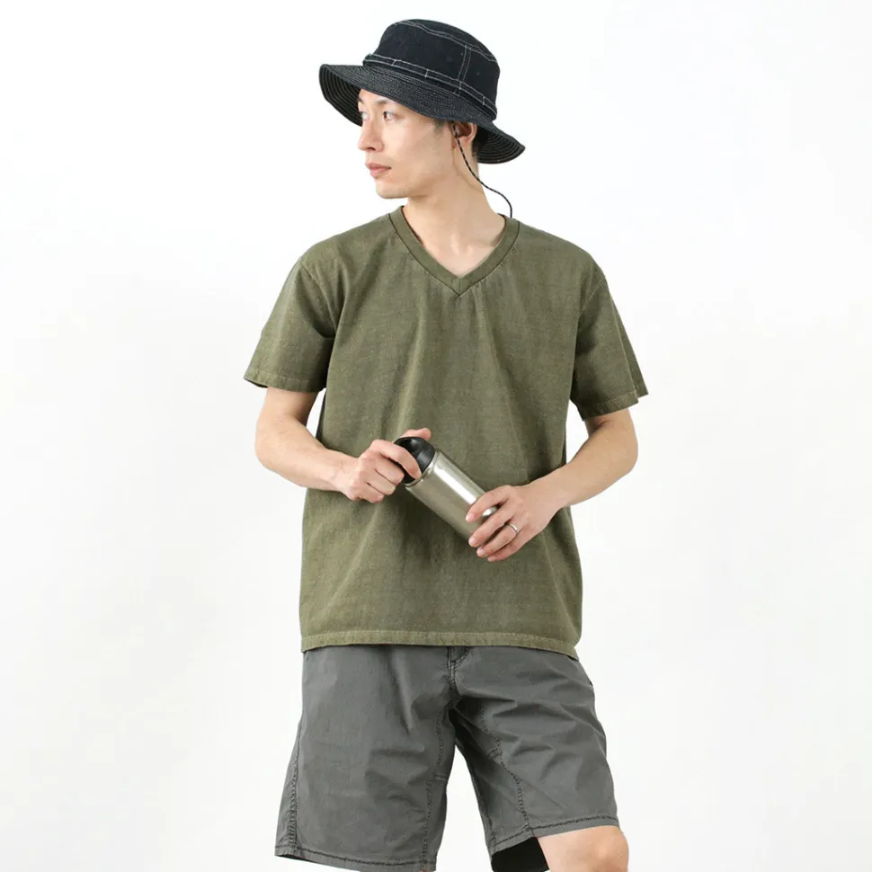 GOOD ON / Short sleeve V-neck T-shirt