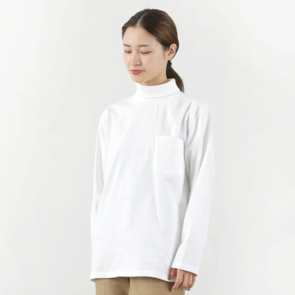 GOODWEAR / Long Sleeve Turtle Neck Pocket Tee