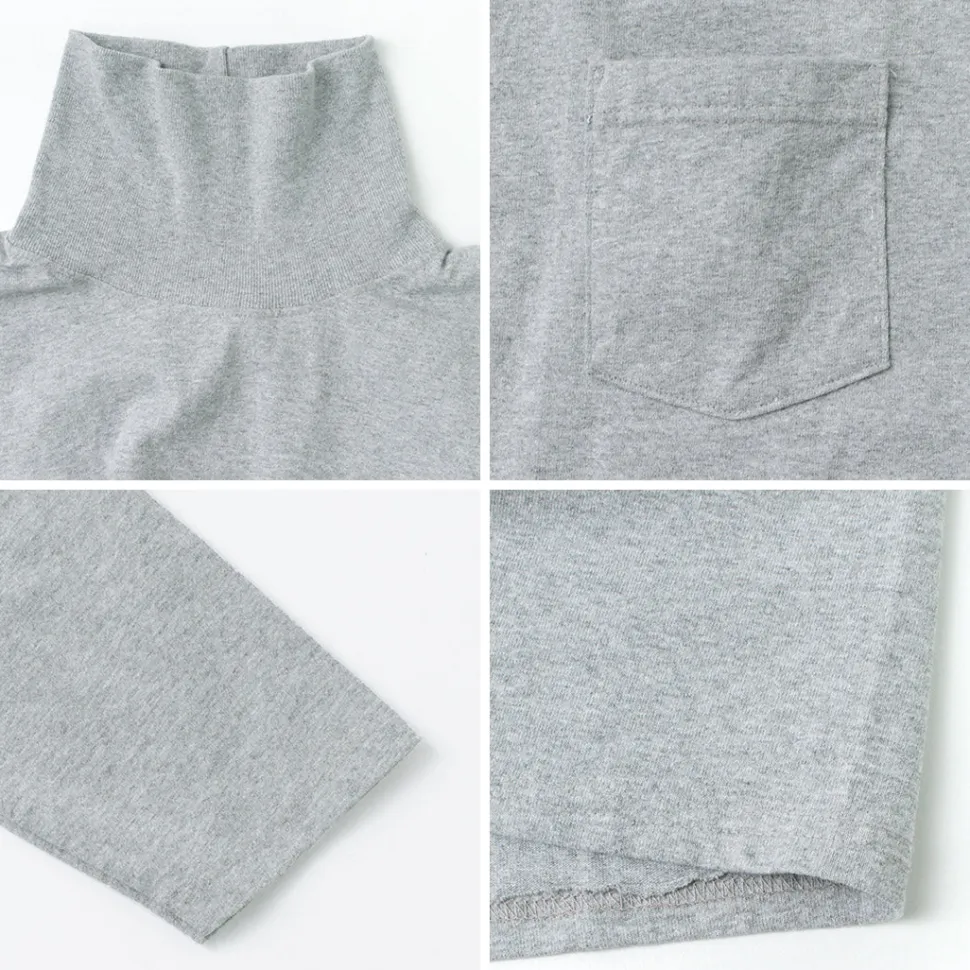GOODWEAR / Long Sleeve Turtle Neck Pocket Tee