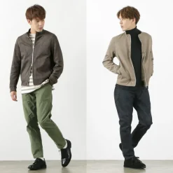 HARRISS / Knit Suede Double Zip Riders