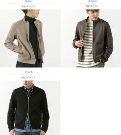 HARRISS / Knit Suede Double Zip Riders