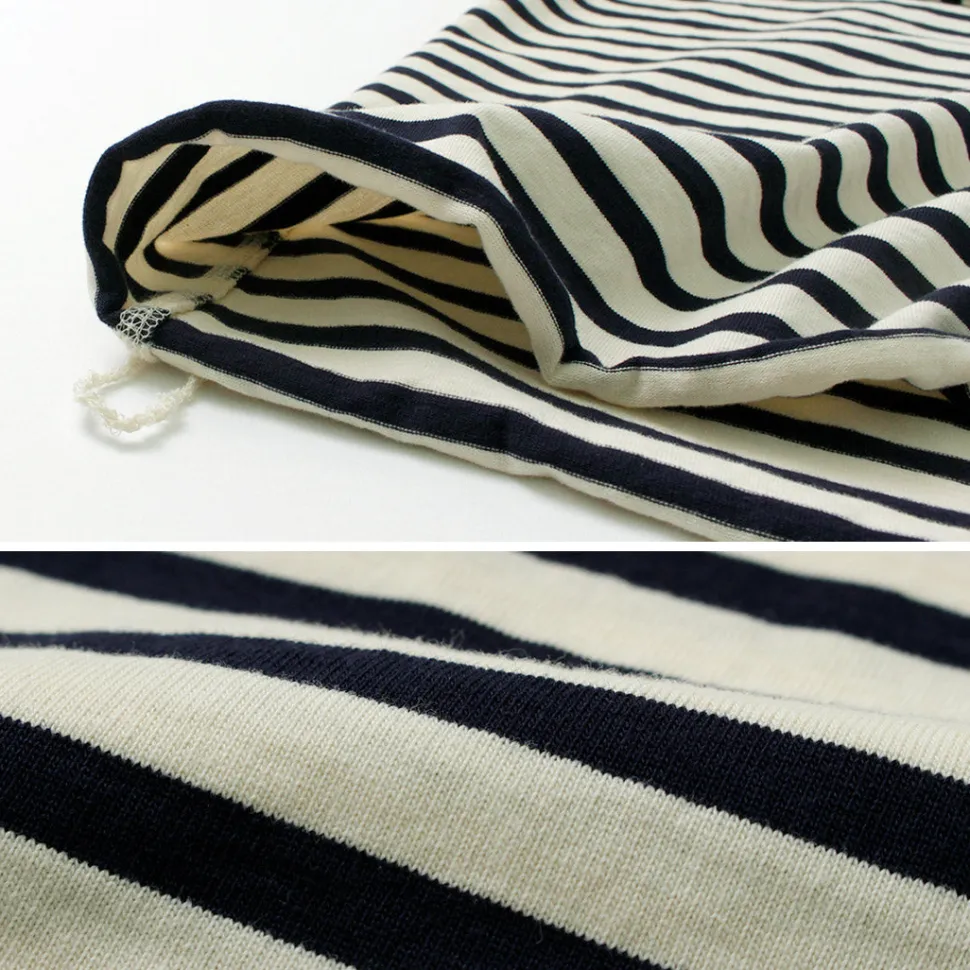 HAVE A GOOD DAY / Striped Loose Long Sleeve T-Shirt