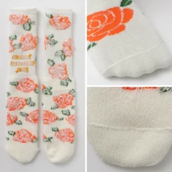 HAVE A GRATEFUL DAY / Crew Socks Flower