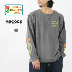 HAVE A GRATEFUL DAY / Tulip & Logo Long Sleeve T-shirt