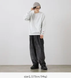 HEALTHKNIT / Classic Sweatshirt Henley Neck Long Sleeve