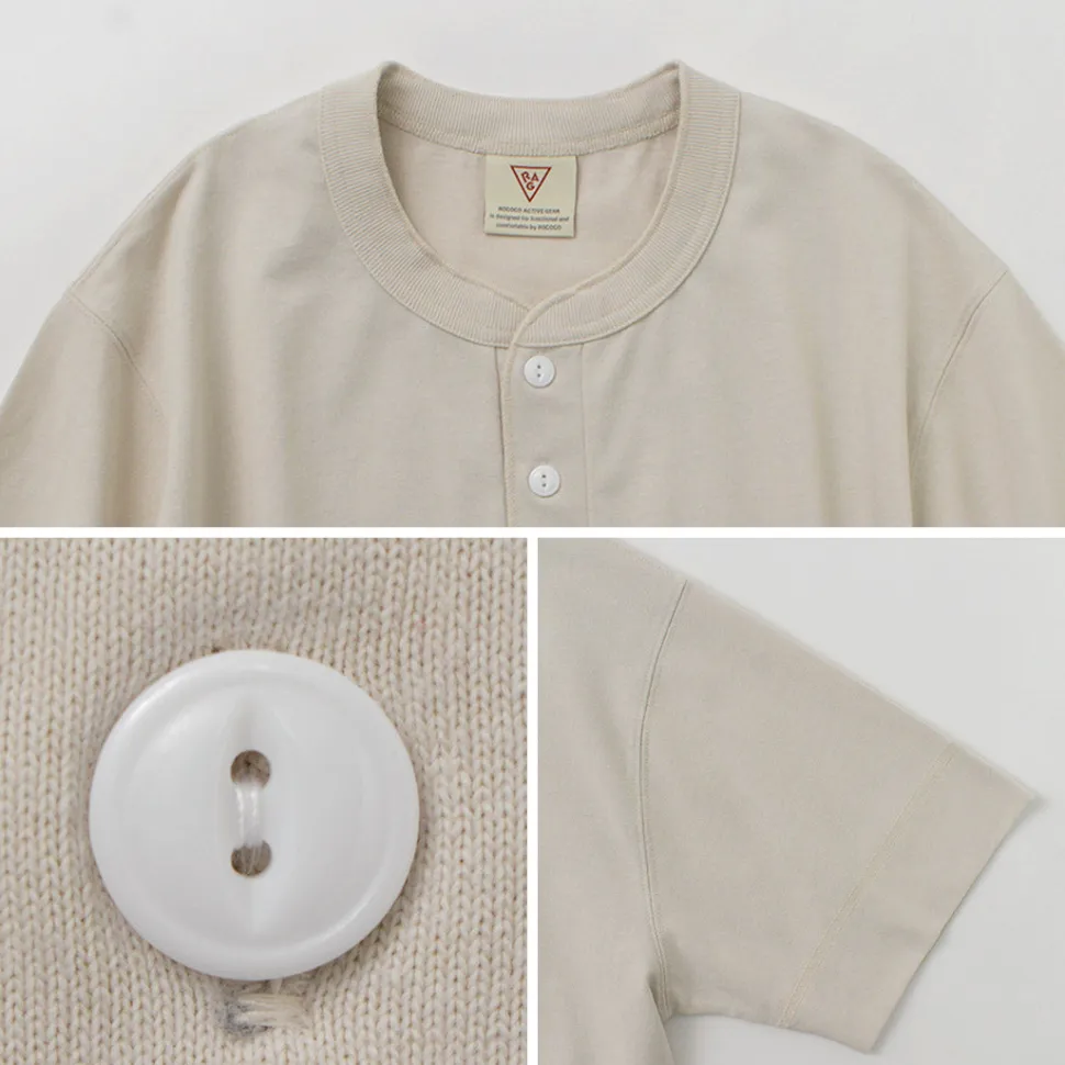 HEALTHKNIT / HEALTHKNIT x RAGHenry Neck T-shirt