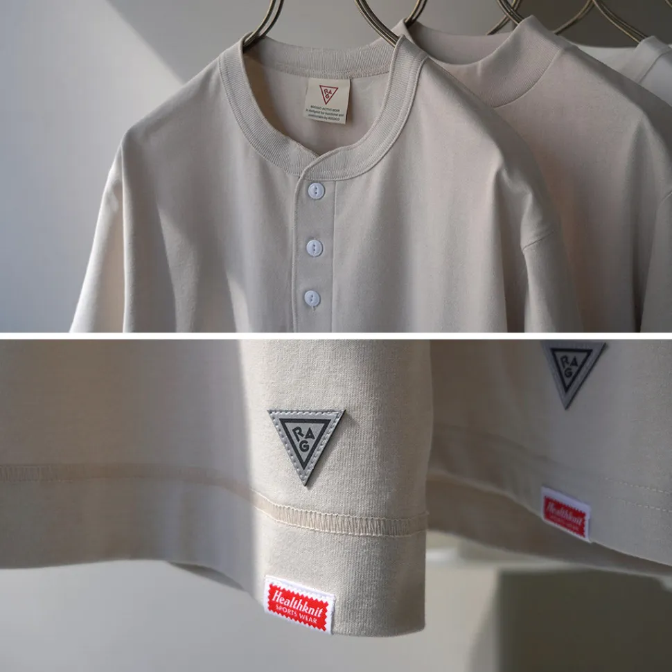 HEALTHKNIT / HEALTHKNIT x RAGHenry Neck T-shirt