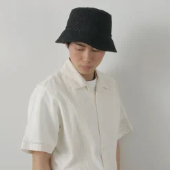 HICOSAKA / Paper Knit Bucket Ribbon Hat