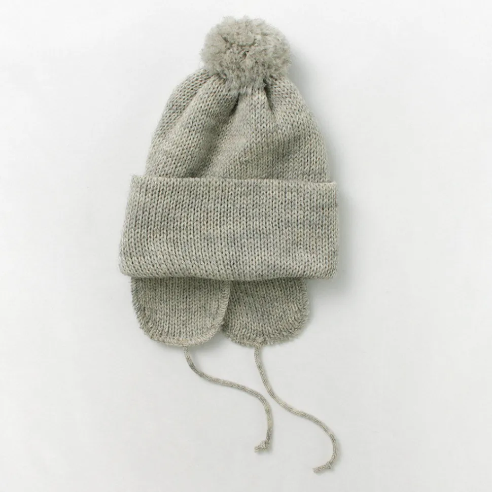 HIGHLAND 2000 / 3G Solid Bobcap Double Ear Cover and Pom Pom and Chin Rope (20cm)