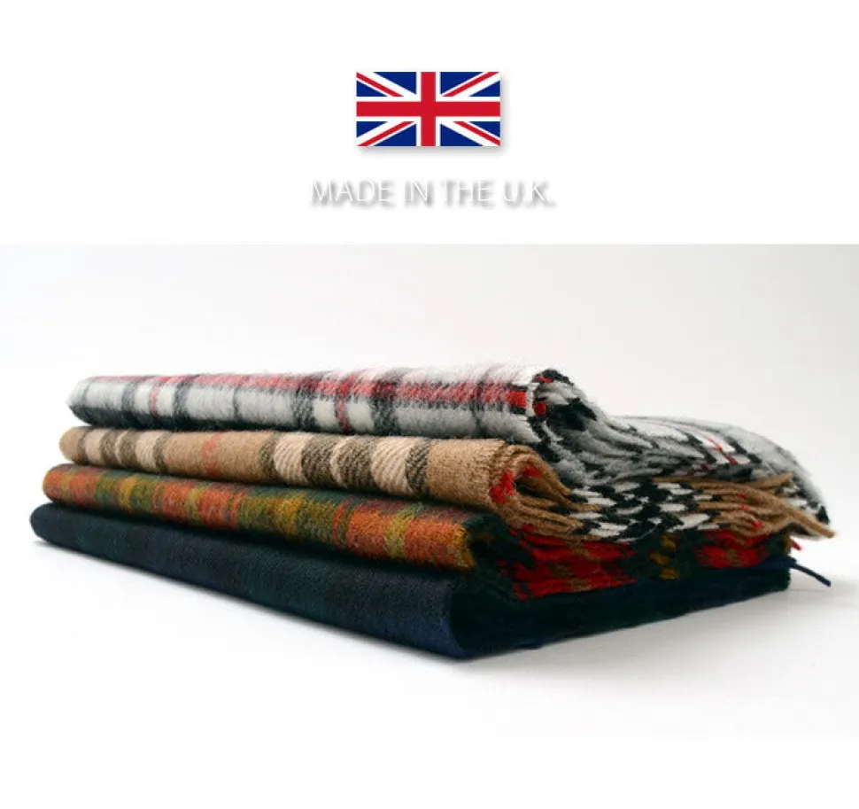 HIGHLAND TWEEDS / Lamb Wool Check Scarf