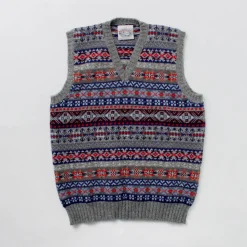 JAMIESONS / Fair Isle V-neck Vest